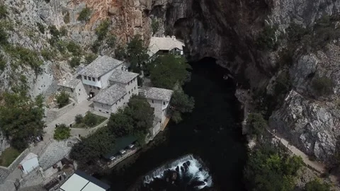 Blagaj Monastery: A Closer Look Stock Footage 304518439