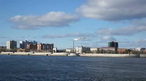 Blagoveshchensk view Stock Footage 12422662