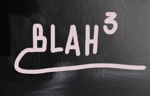 Blah blah blah... Stock Illustration