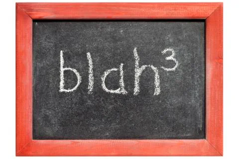 Blah cubed Stock Photos