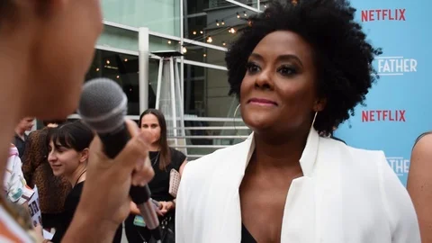 Blaire Brooks is interviewed at the premiere of her movie 'Like Father' - 2018 Stock Footage 101205990