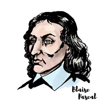 Blaise Pascal Stock Illustration