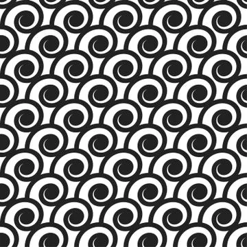 Blak and white pattern Illustrazione stock