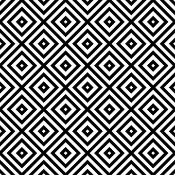 Blakc and white seamless texture. Memphis style trendy texture Stock Illustration