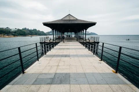 The Blake Pier at Stanley, on Hong Kong Island, Hong Kong. Stock Photos