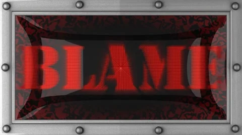 Blame on led 스톡 동영상 8682873