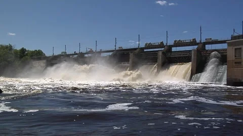 Blanchard Dam Stock Footage 42871319