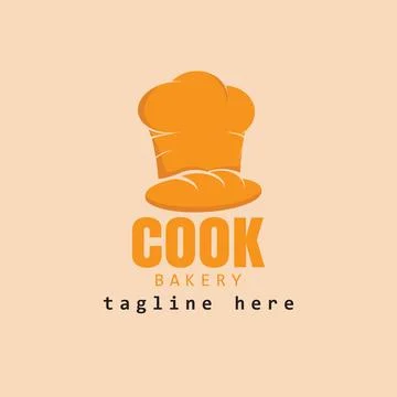 Blanches toque chef logo Stock Illustration