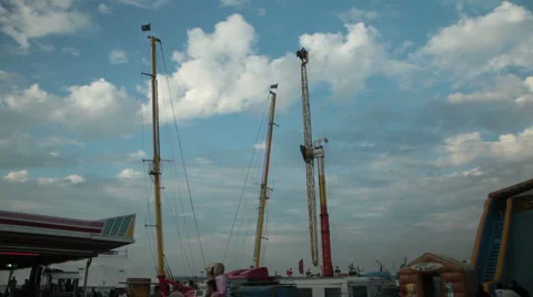 Blandford fun fair 01 Stock Footage 5165283