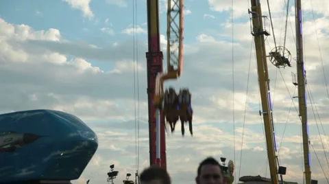 Blandford fun fair 06 Stock Footage 5165281