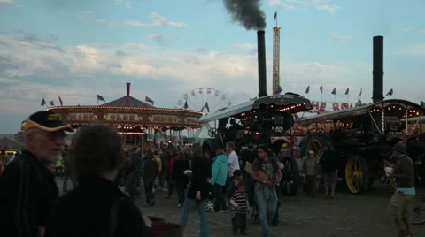Blandford fun fair 09 Stock Footage 5166116