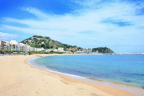 Blanes beach 库存照片