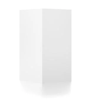 Blank 3d box over white background Stock Illustration