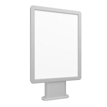 Blank 3D rendering light box mock-up. Stock-Illustration
