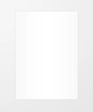 Blank A4 sheet of white paper with shadow, template for your design. Set. Vec Stock Illustration