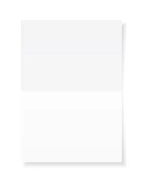 Blank A4 sheet of white paper with shadow, template for your design. Set. Vec Illustrazione stock