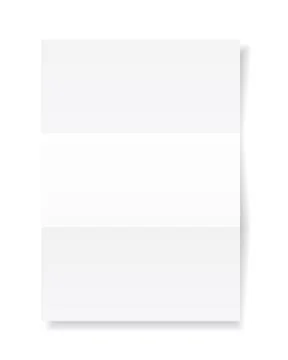 Blank A4 sheet of white paper with shadow, template for your design. Set. Vec Stock Illustration