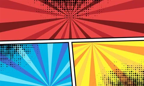 Blank abstract pop art comic background vector Stock Illustration