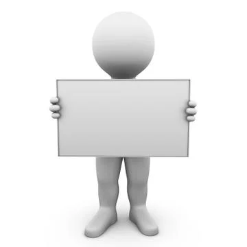 Blank ad board Stock Illustration