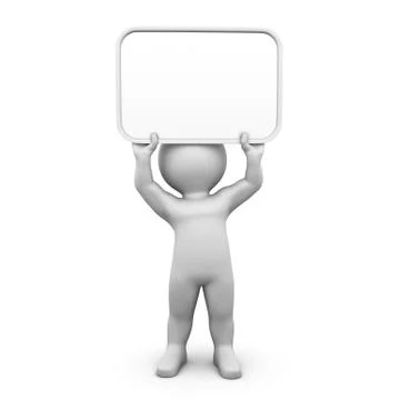 Blank ad board Stock Illustration
