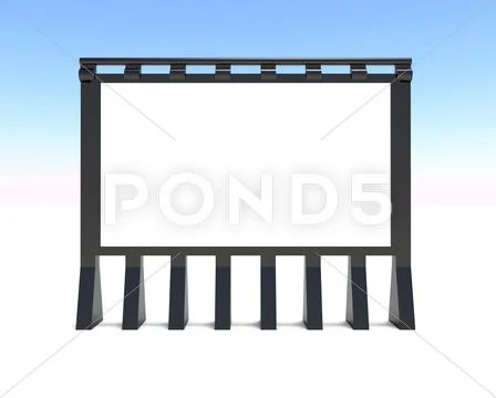Blank advert billboard Stock Illustration