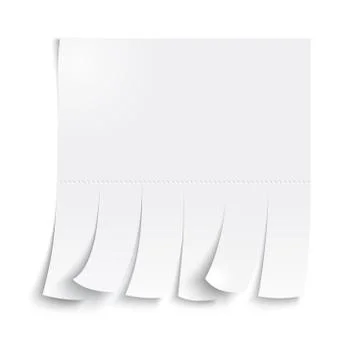 Blank advertisement with cut slips イラスト素材