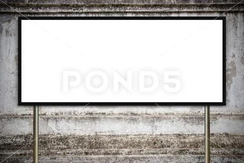 Blank advertising billboard or wide screen television Stock Photos