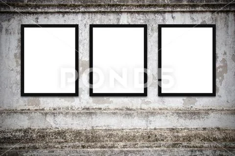 Blank advertising billboard or wide screen television Stock Photos