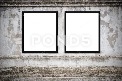Blank advertising billboard or wide screen television Stock Photos
