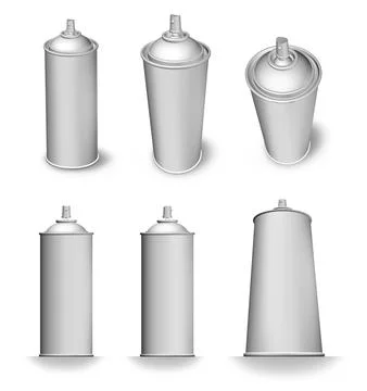 Blank aerosol can variations Stock Photos