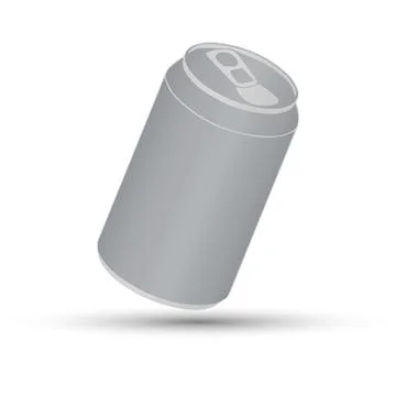 Blank aluminium can Stock Illustration