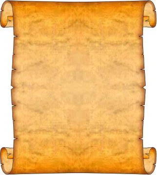 Blank Ancient Scroll Stock Illustration