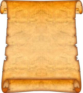 Blank Ancient Scroll Stock Illustration