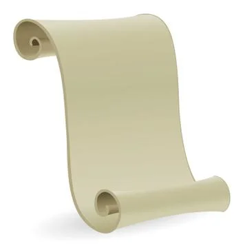 Blank Antique Scroll 스톡 일러스트