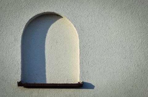 Blank arched window Stock Photos