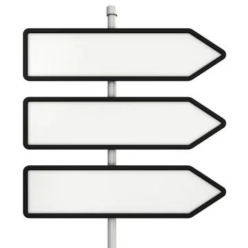 Blank arrow road Illustrazione stock