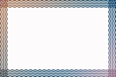 Blank background with decorative border for diploma or certificate Illustrazione stock