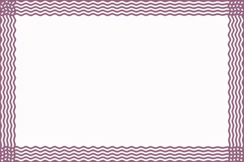 Blank background with decorative border for diploma or certificate Illustrazione stock
