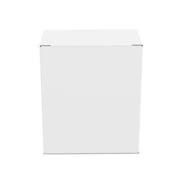 A blank background with a paper box isolated Stock Illustration