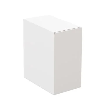 A blank background with a paper box isolated Stock Illustration