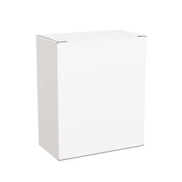 A blank background with a paper box isolated Stock Illustration