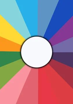 Blank Background template for poster, postcard, banner, save date. Rainbow br Illustrazione stock