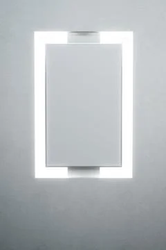 Blank backlighted billboard Stock Illustration