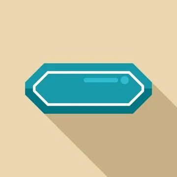 Blank badge button with long shadow design Ilustración de archivo