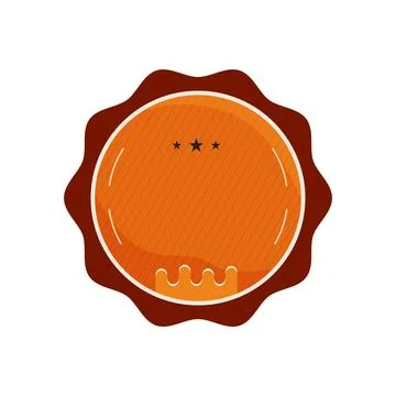 Blank Badge Shape Template in flat modern liquid style. Good for Anniversary 스톡 일러스트