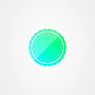 Blank badge vector design template Stock Illustration