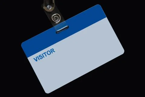 Blank badge visitor Stock Photos
