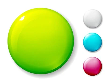 Blank badge on white Stock Illustration