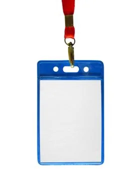 Blank bagde mockup isolated Stock Photos