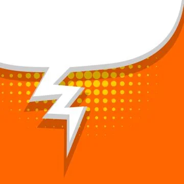 Blank balloon orange template Stock Illustration
